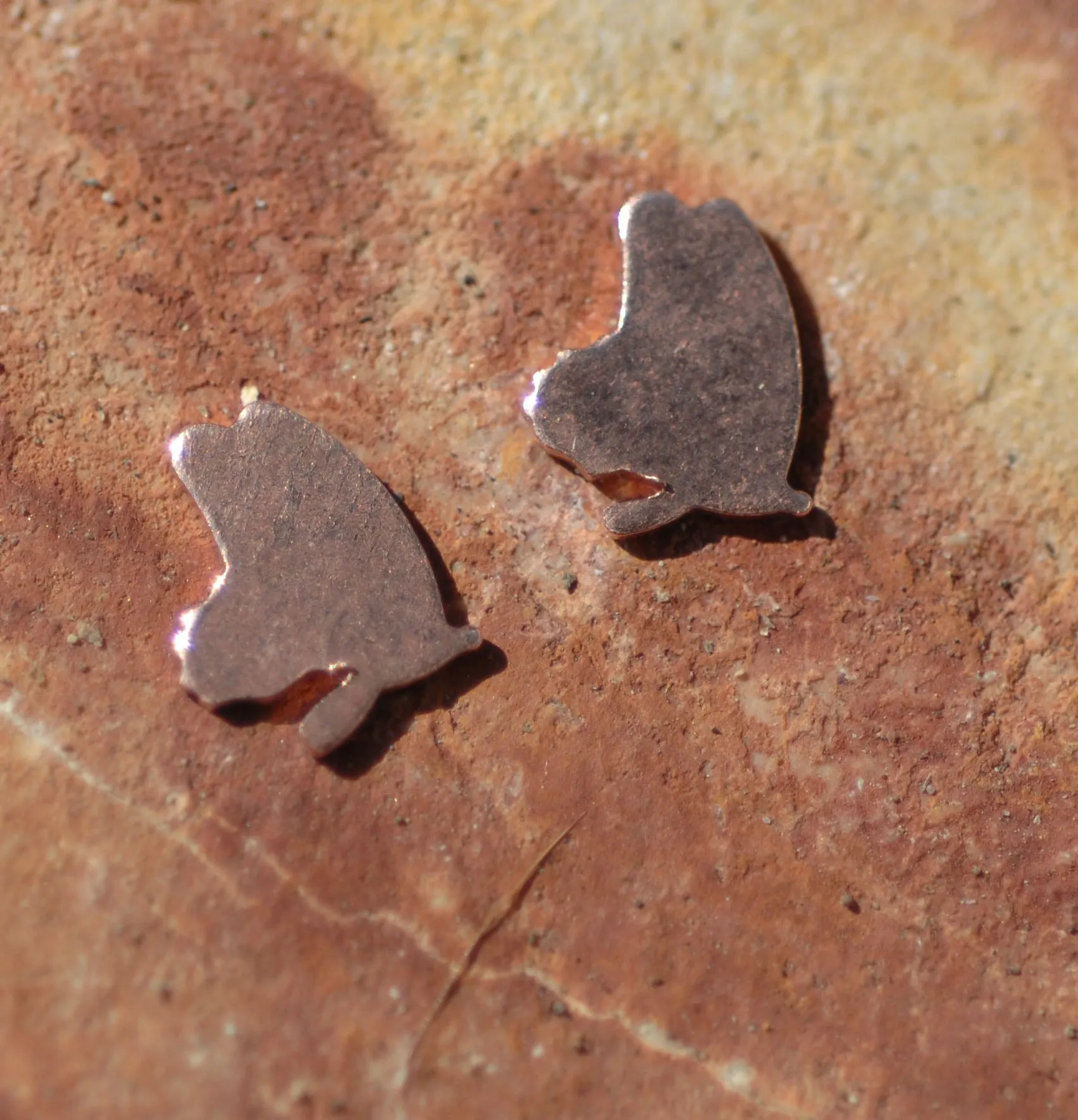 Most Tiny Metal Landing Butterfly Mini Blanks