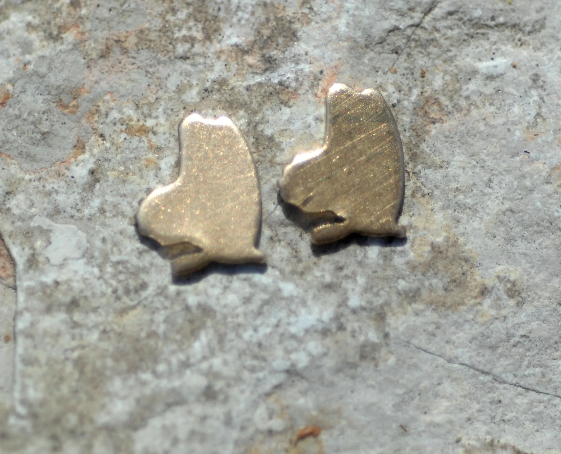 Most Tiny Metal Landing Butterfly Mini Blanks