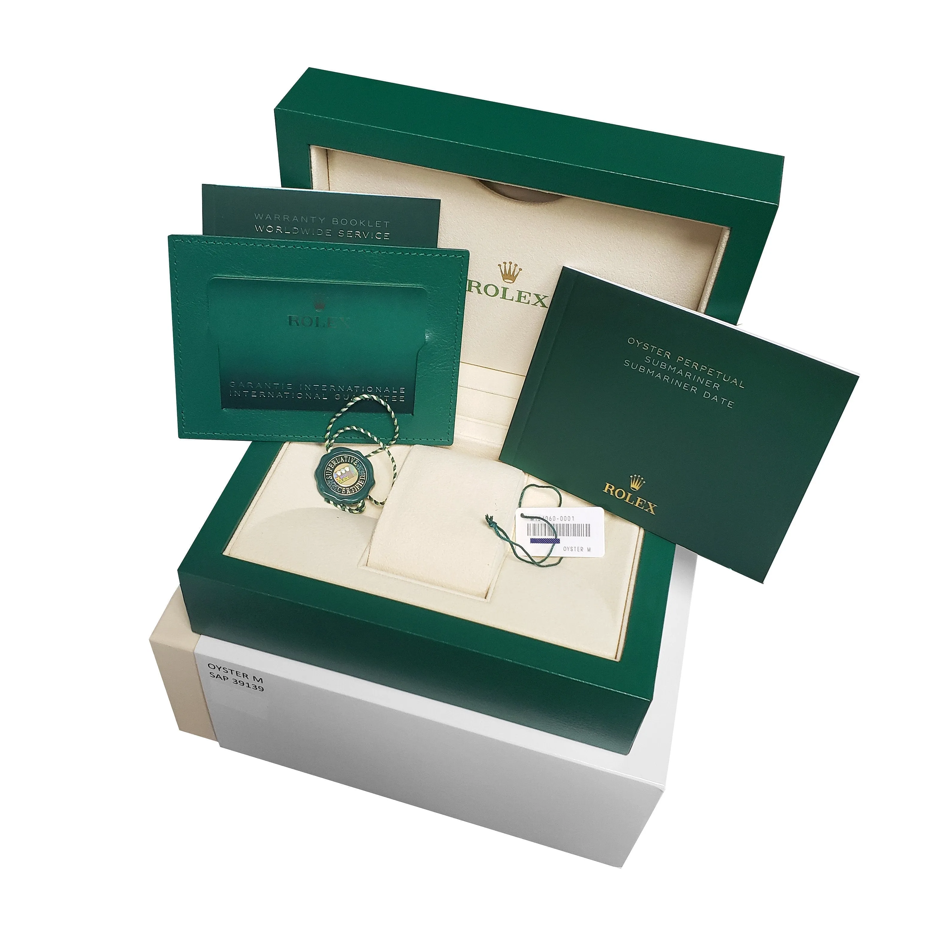 NEW 2020 Rolex Submariner 41mm No-Date Black Ceramic Steel Dive Watch 124060 LN