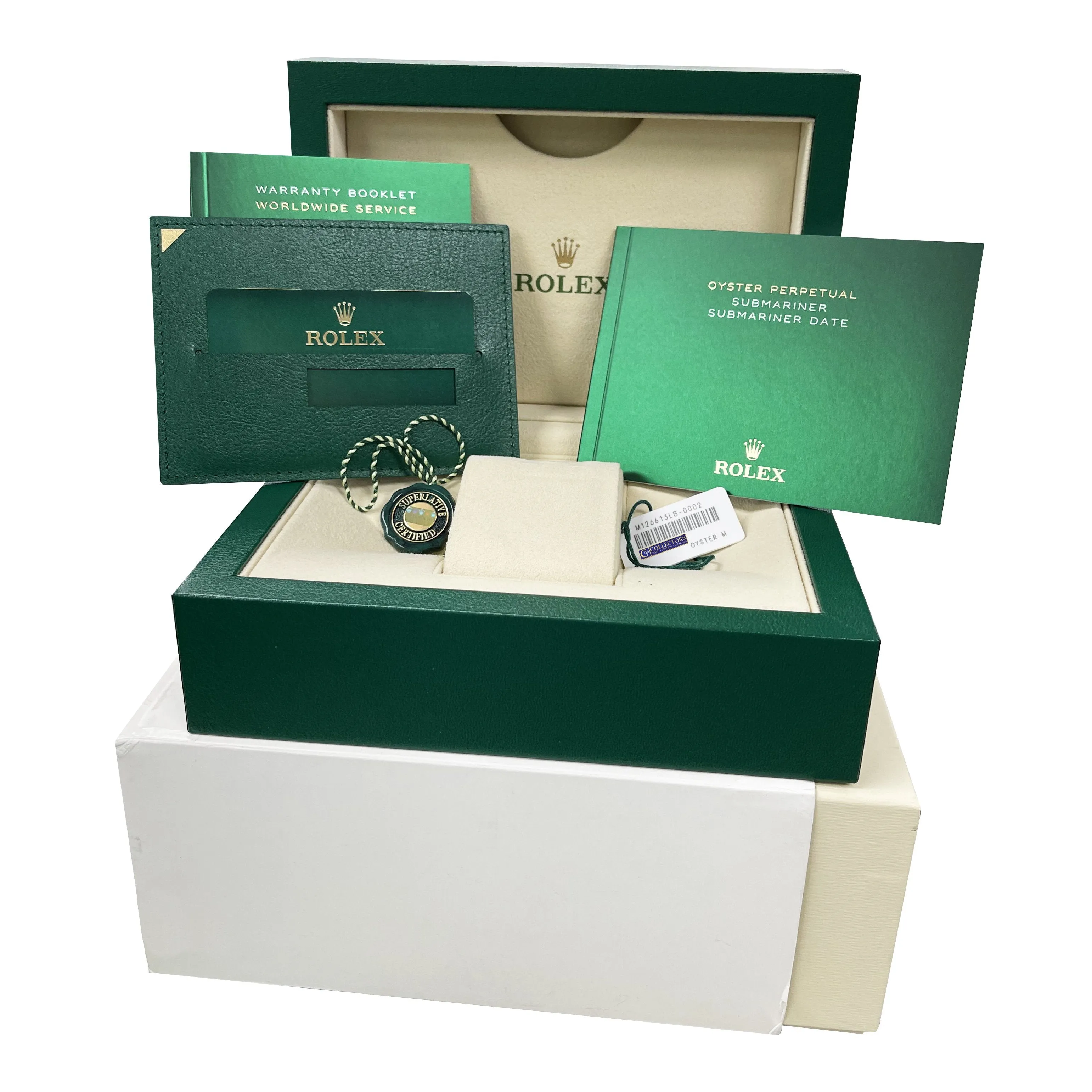 NEW 2021 Rolex Submariner Date 41mm Ceramic Two-Tone Gold Blue Watch 126613 LB