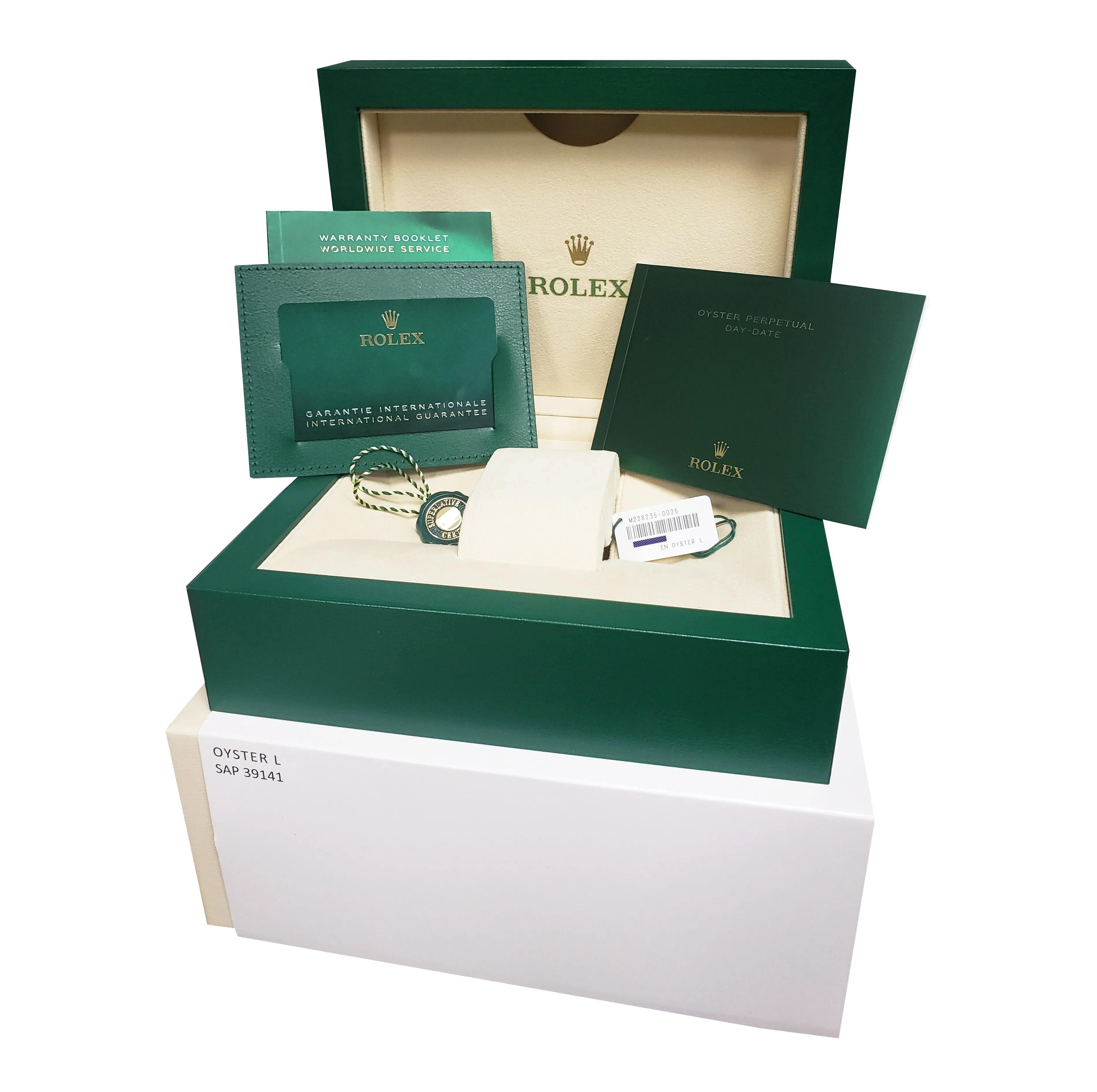 NEW 2023 Rolex Day-Date 40mm Olive Green President 18K Rose Gold 228235 BOX CARD