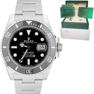 NEW APRIL 2022 Rolex Submariner 41mm Date Steel Black Ceramic Watch 126610 LN