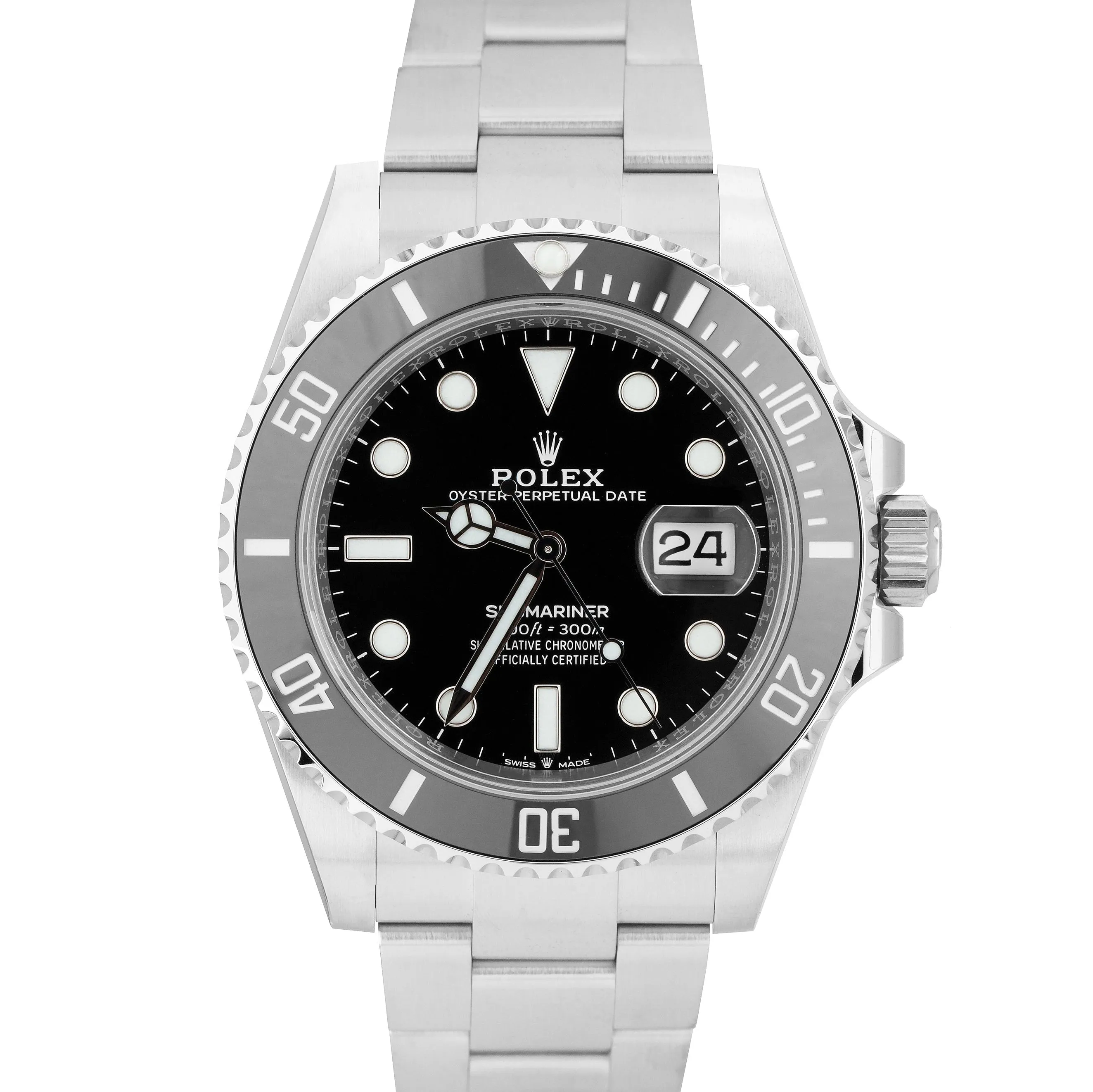 NEW APRIL 2022 Rolex Submariner 41mm Date Steel Black Ceramic Watch 126610 LN