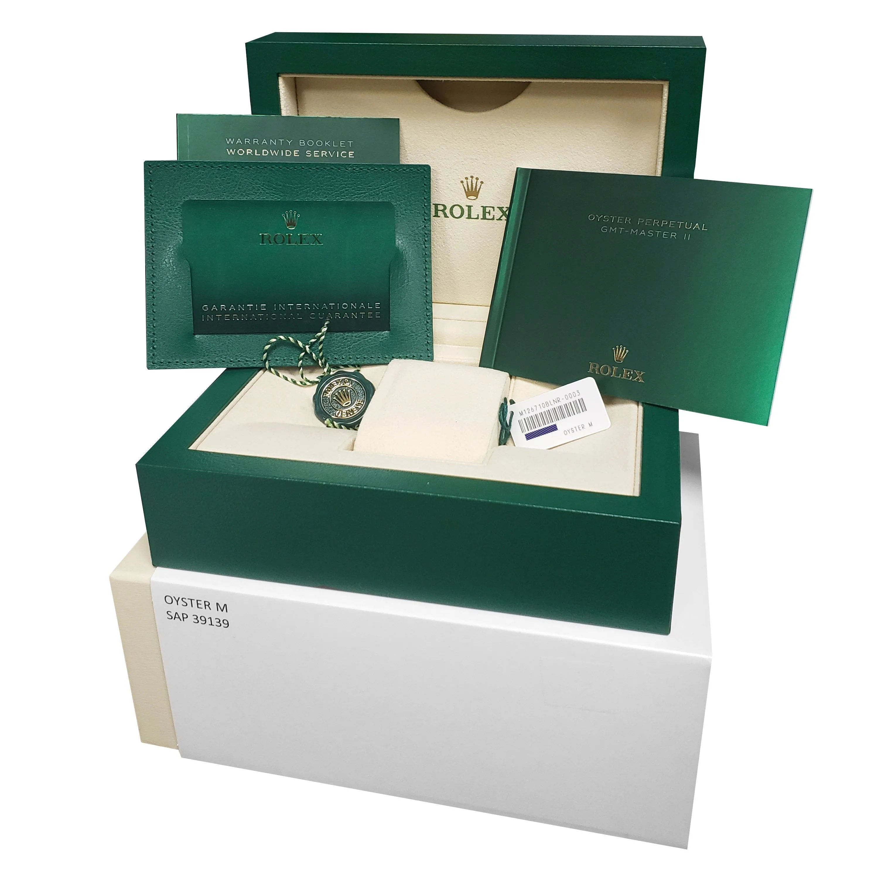 NEW FEB. 2022 Rolex GMT-Master II Ceramic BATMAN OYSTER BRACELET 126710 BLNR