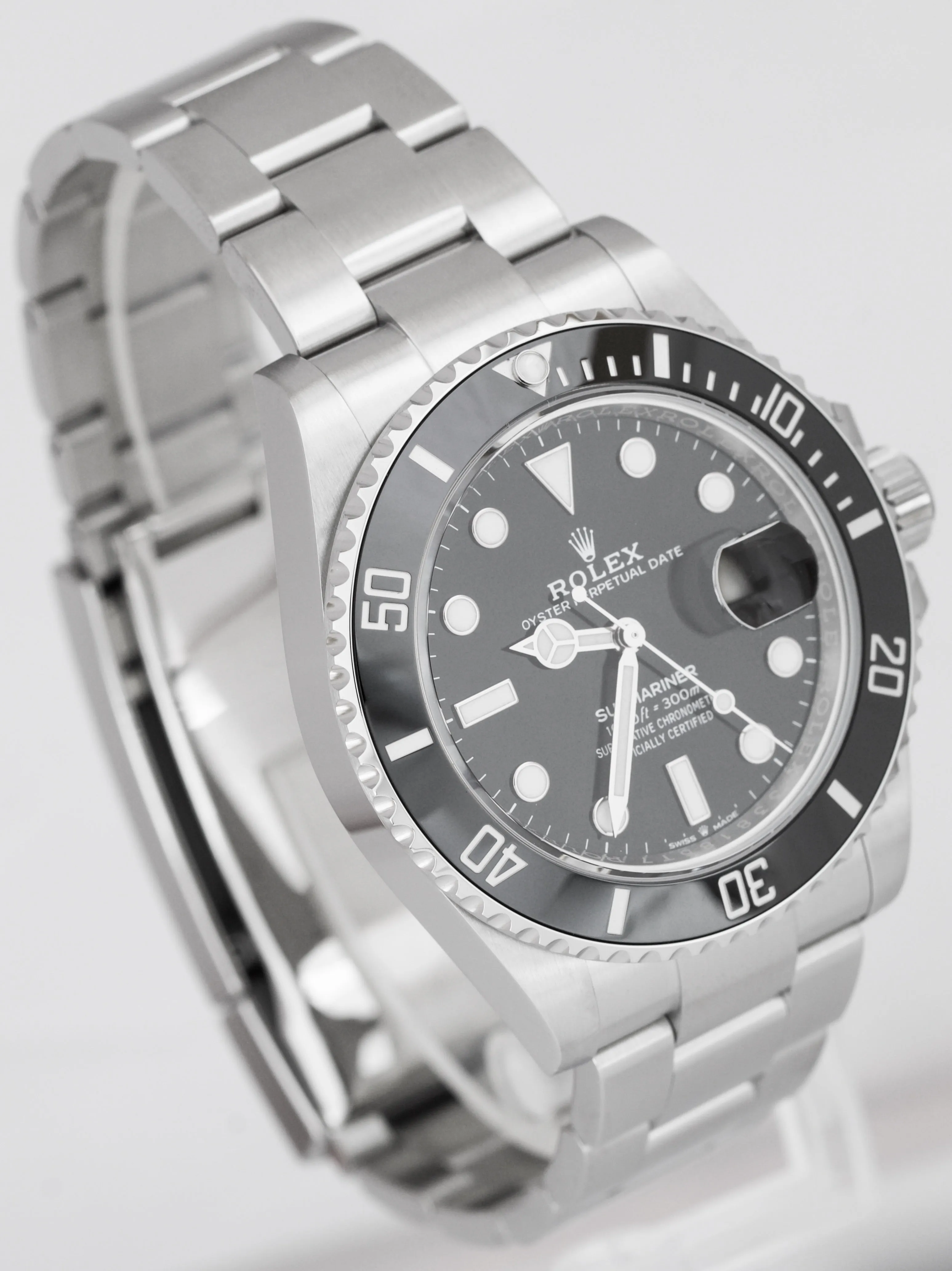 NEW FEBRUARY 2022 Rolex Submariner 41mm Date Steel Black Ceramic Watch 126610 LN