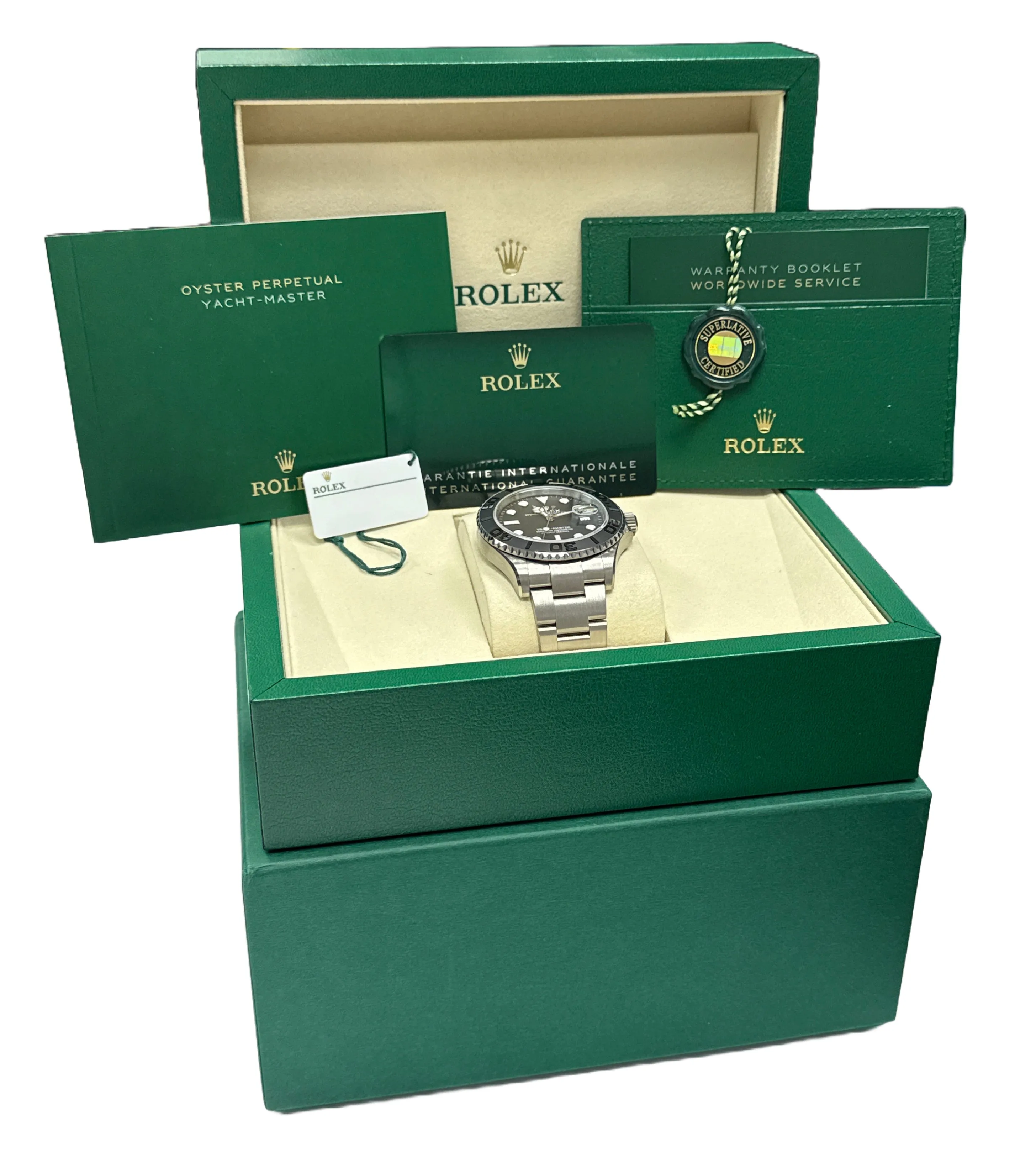 NEW MARCH 2025 PAPERS Rolex Yacht-Master TITANIUM Ceramic Black 42mm 226627 BOX