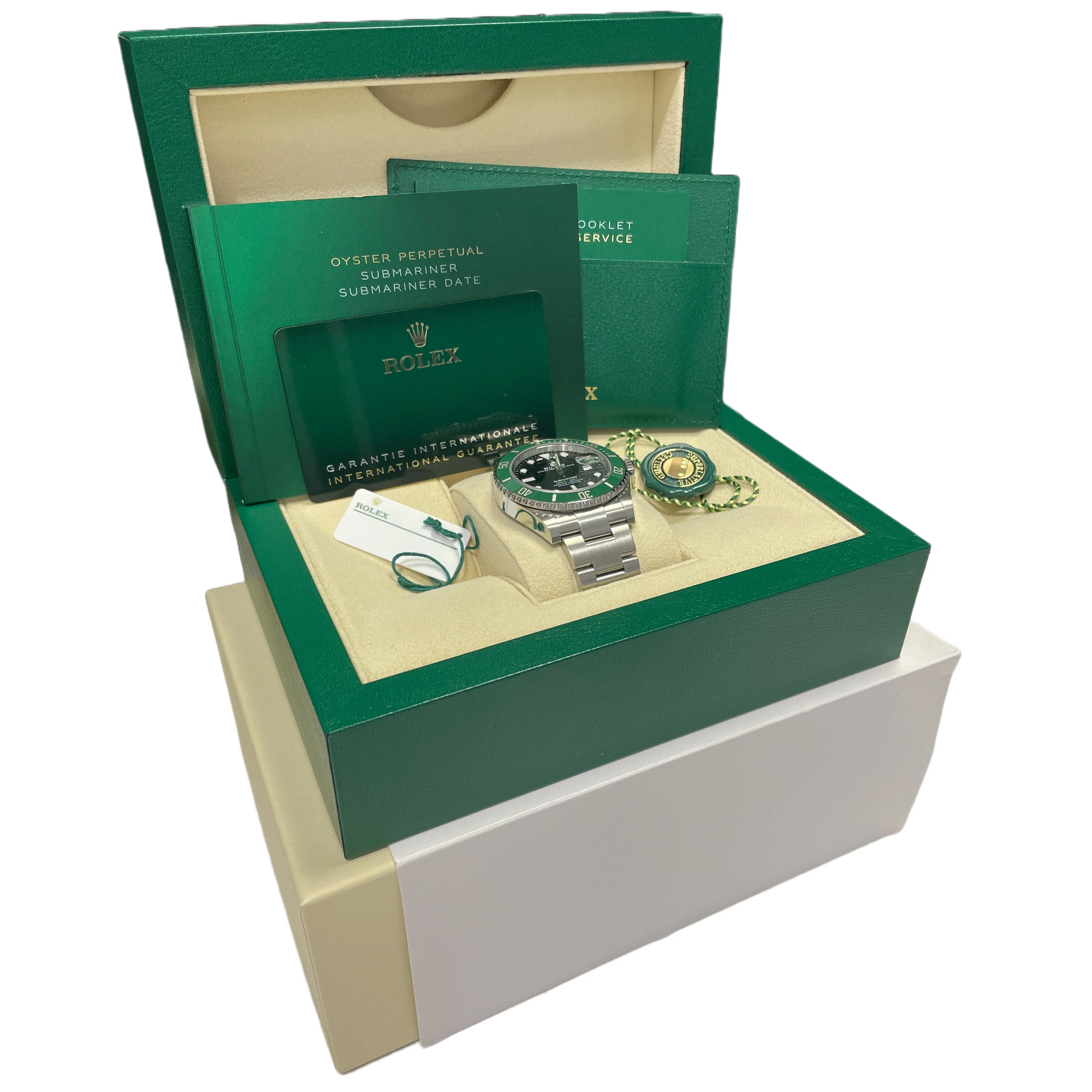 NEW MAY 2023 Rolex Submariner 41mm KERMIT Green Ceramic PAPERS 126610 LV B P