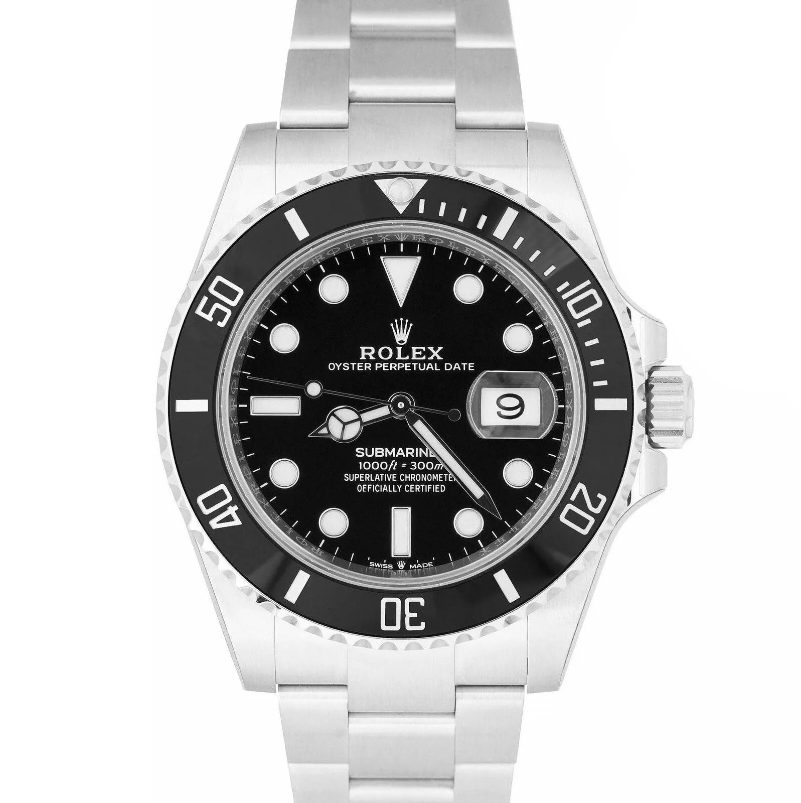 NEW NOV. 2022 Rolex Submariner 41 Date Steel Black Ceramic Watch 126610 LN