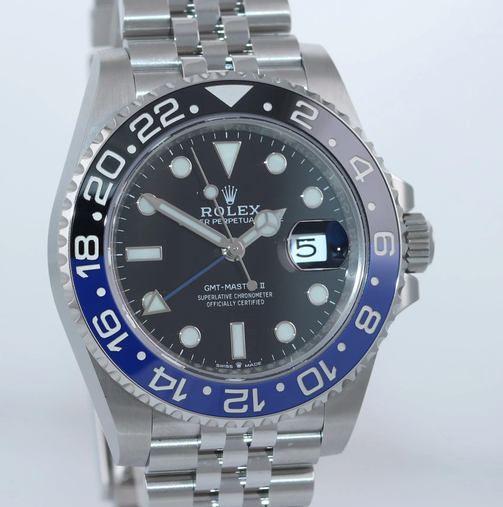 NEW OCTOBER 2020 Rolex GMT Master Batman Blue Jubilee Ceramic 126710 Watch Box