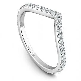 Noam Carver V-Shaped 14k White Gold Diamond Band