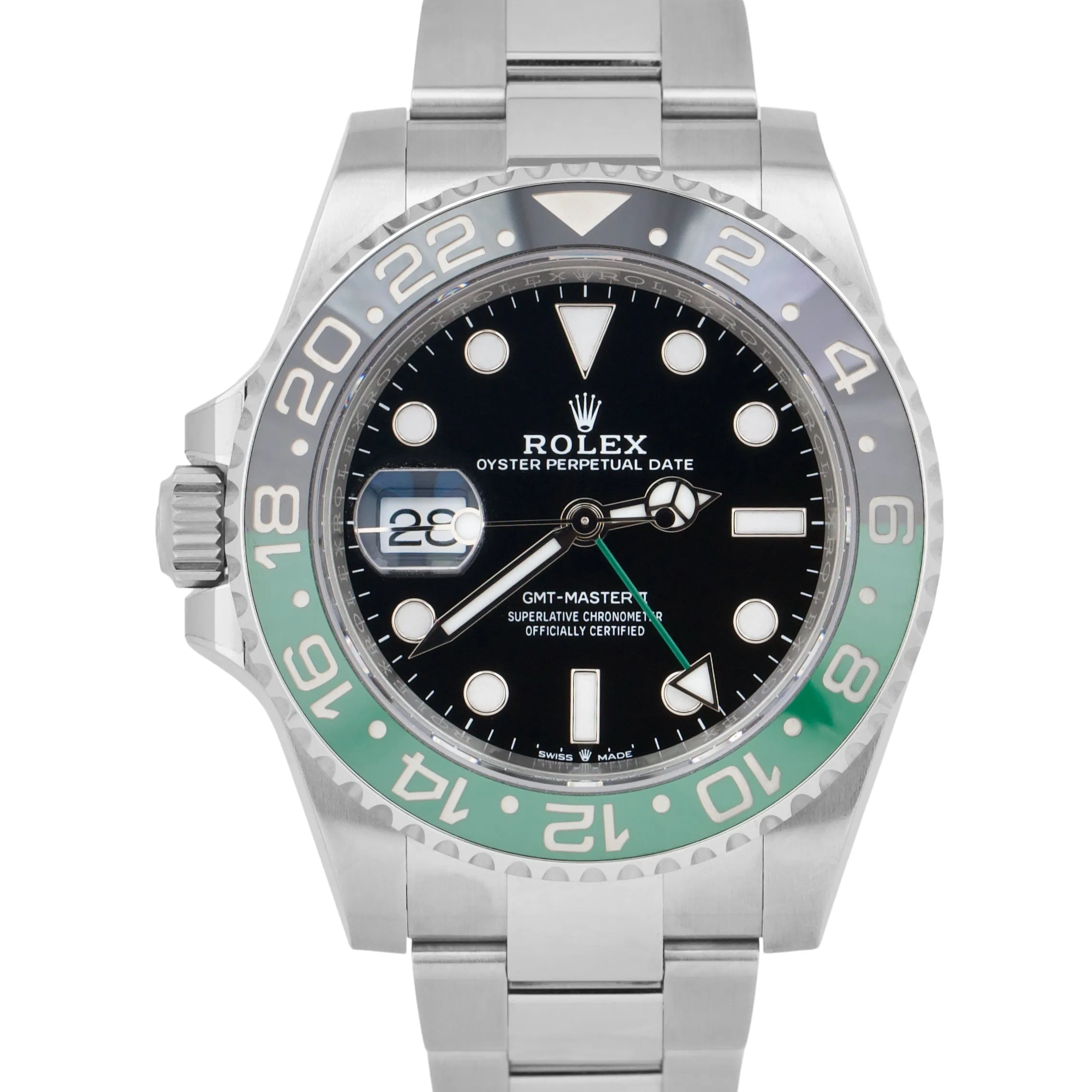 OCT 2022 Rolex GMT-Master II SPRITE GREEN 126720 VTNR Oyster CARD Date Watch B P