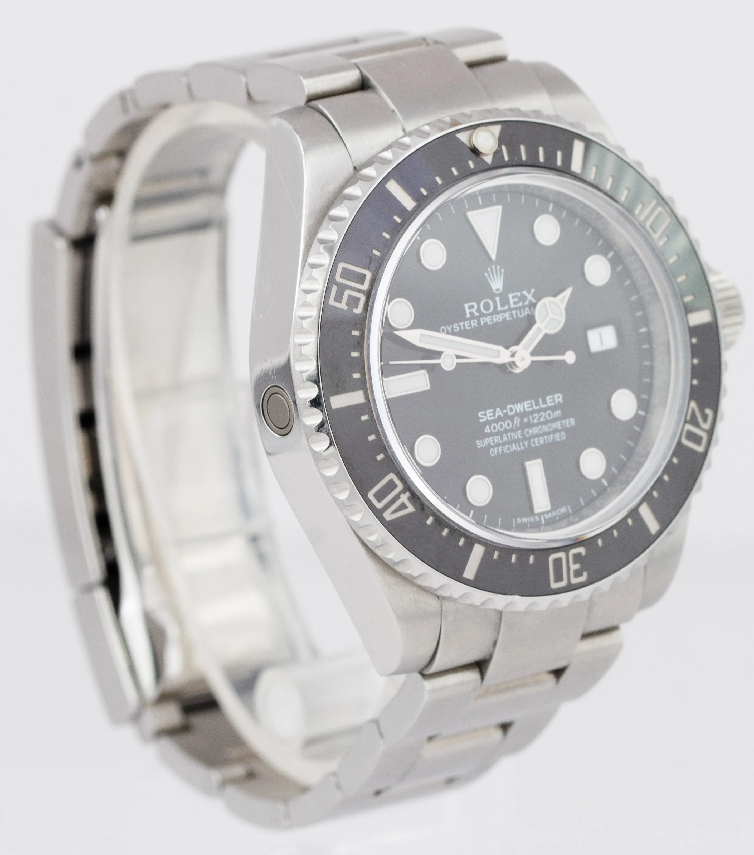OPEN CARD UNPOLISHED Rolex Sea-Dweller 4000 SD4K Ceramic Steel 116600 40mm Watch