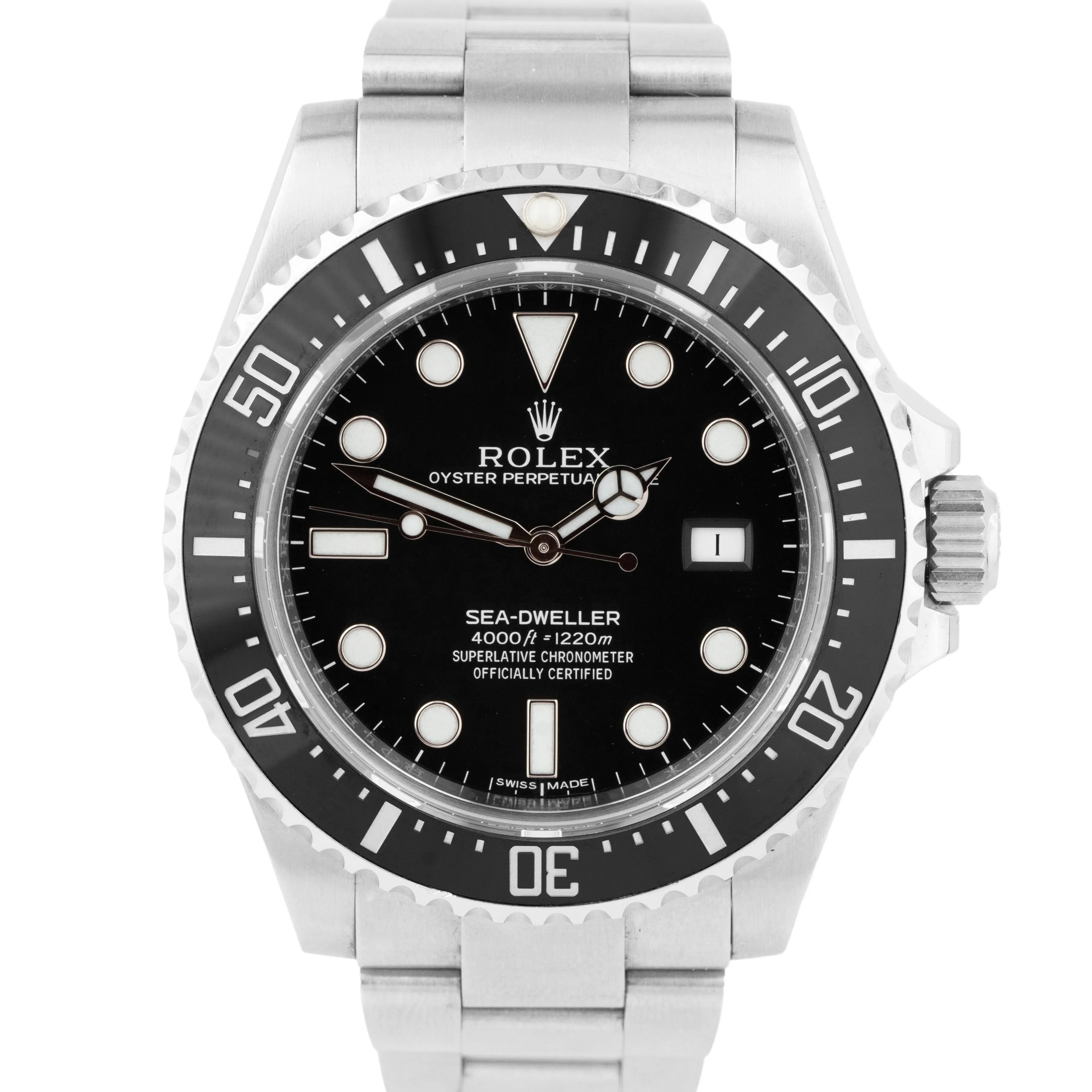 OPEN CARD UNPOLISHED Rolex Sea-Dweller 4000 SD4K Ceramic Steel 116600 40mm Watch