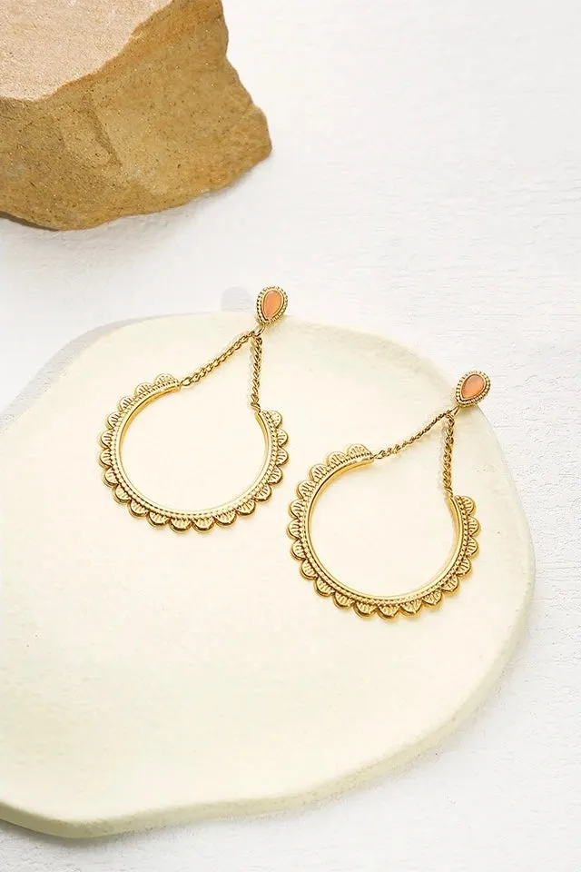 Ophelia Flame Minimalist Earrings