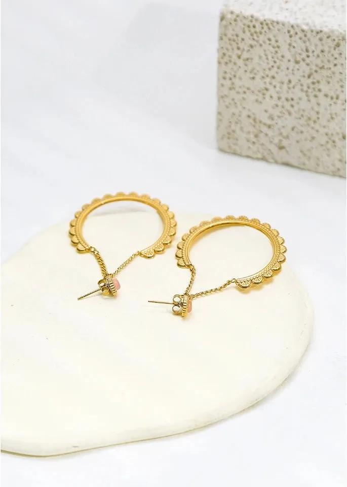 Ophelia Flame Minimalist Earrings