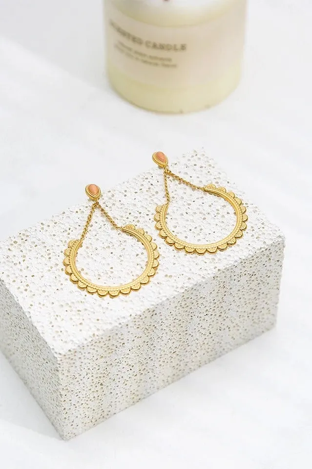 Ophelia Flame Minimalist Earrings