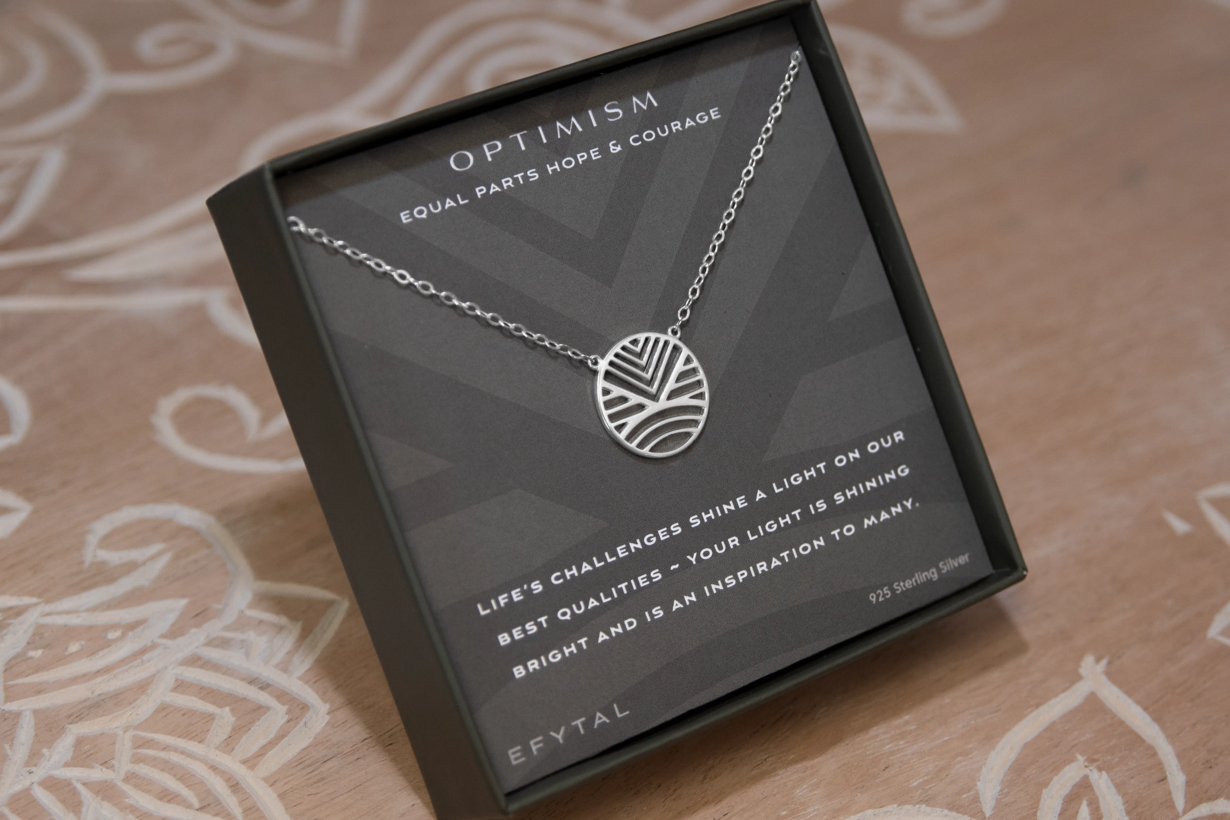 optimism 18mm necklace • hope & courage