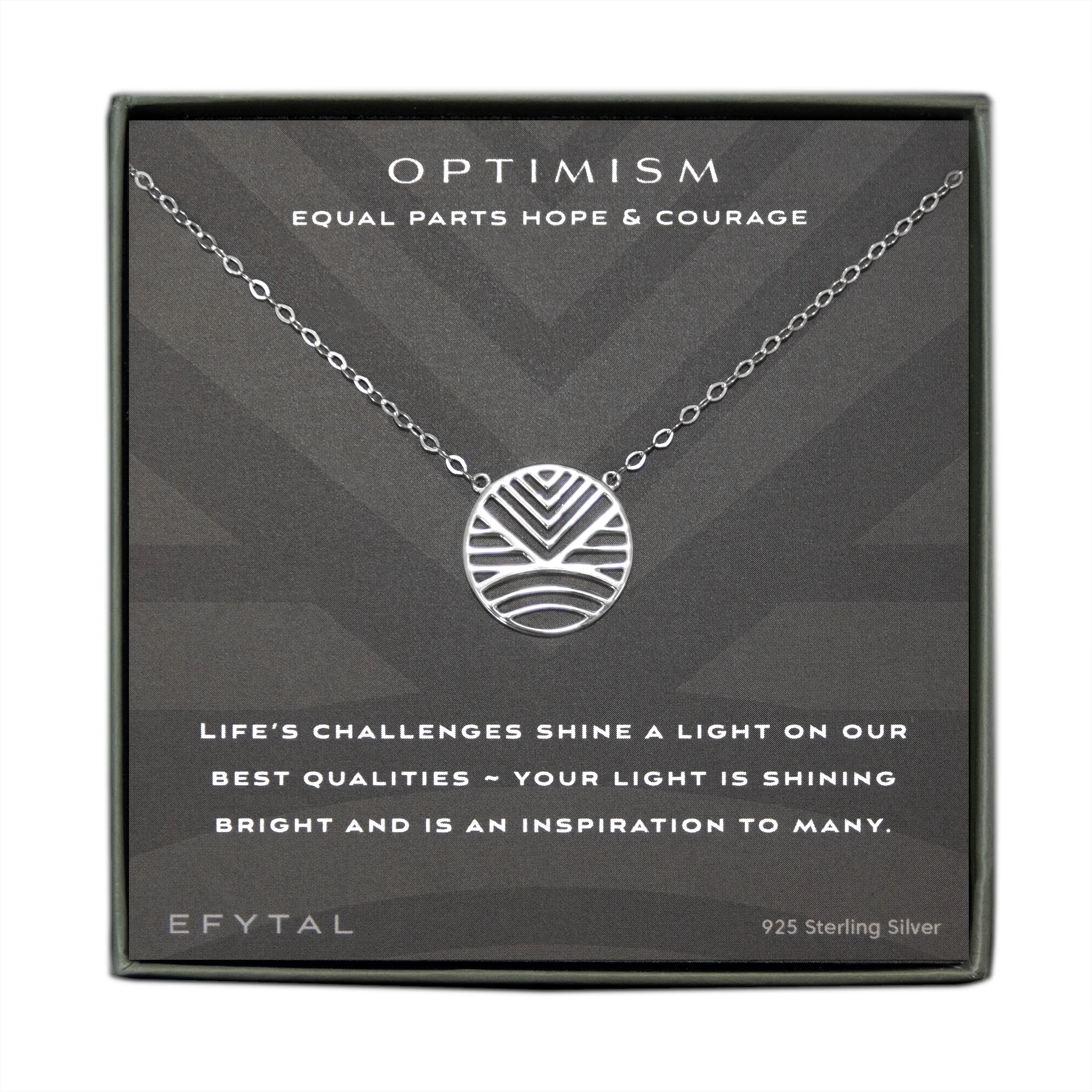 optimism 18mm necklace • hope & courage