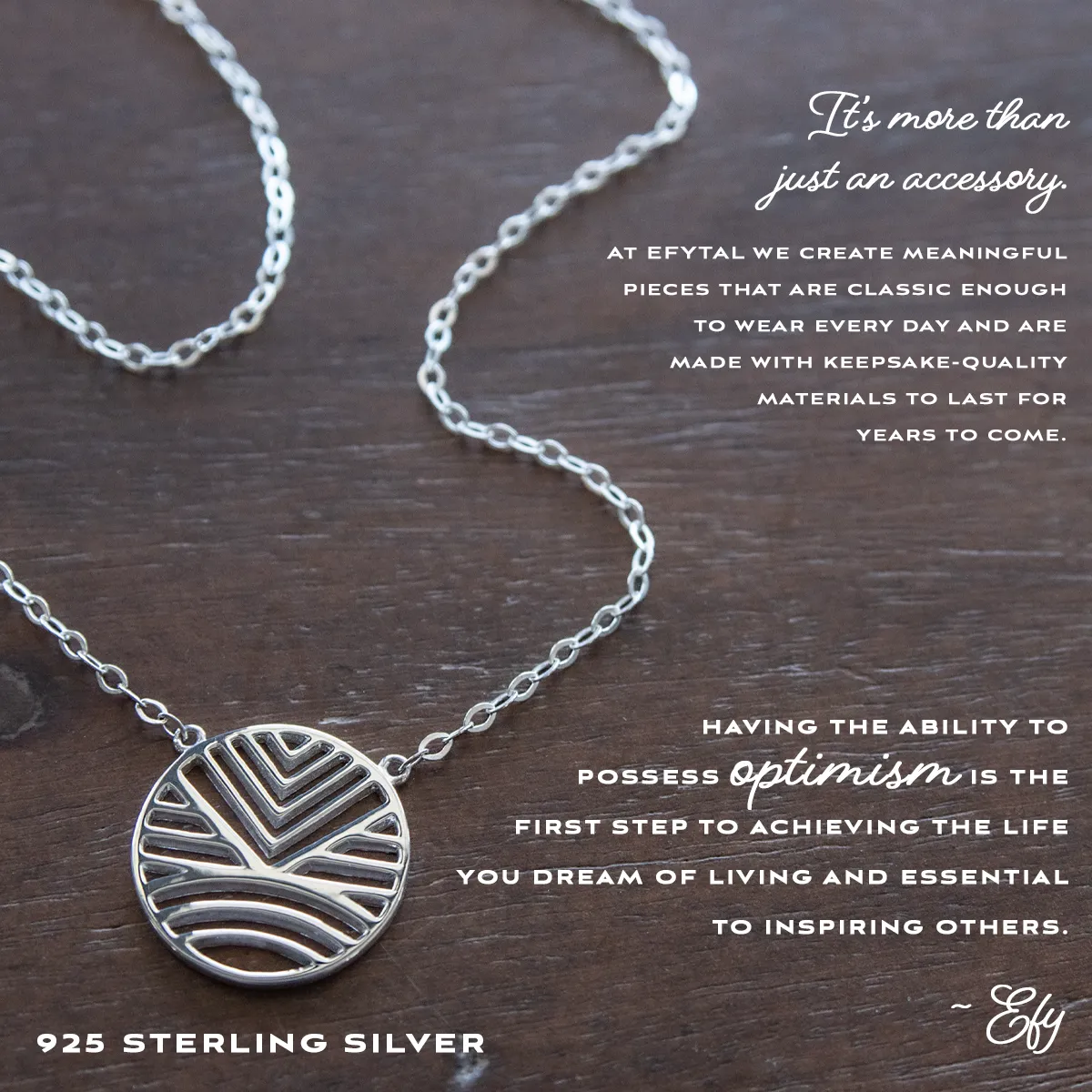 optimism 18mm necklace • hope & courage