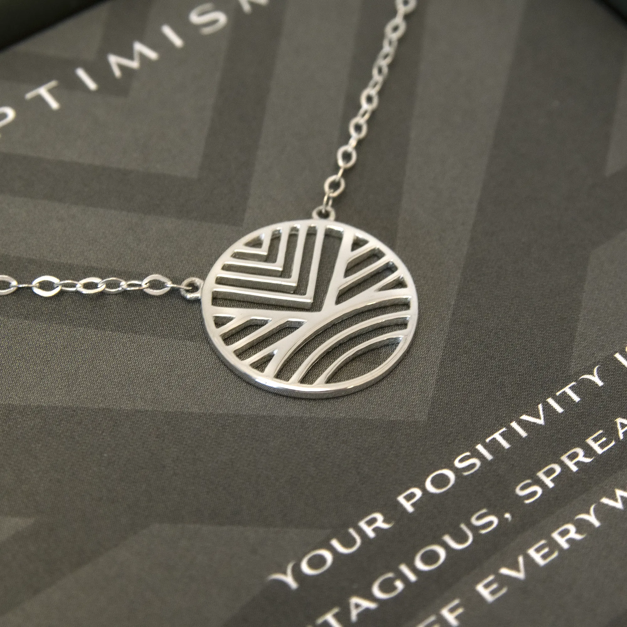 optimism 18mm necklace • spread positivity