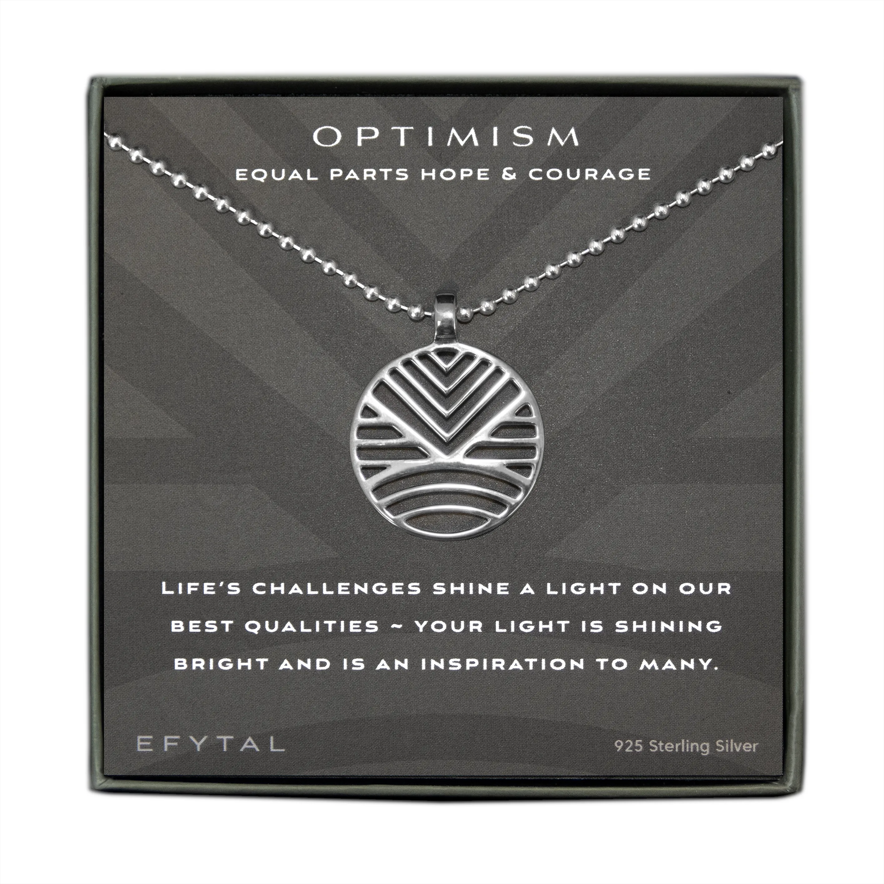 optimism 25mm necklace • hope & courage