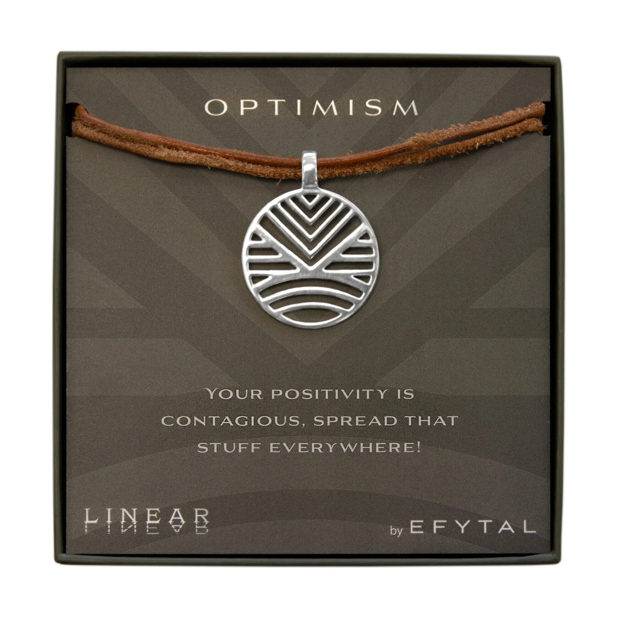 optimism 25mm necklace • spread positivity