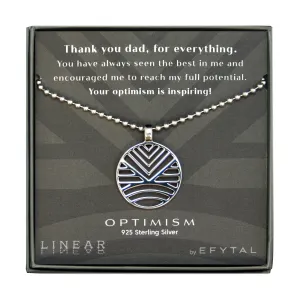 optimism 25mm necklace • thank you dad