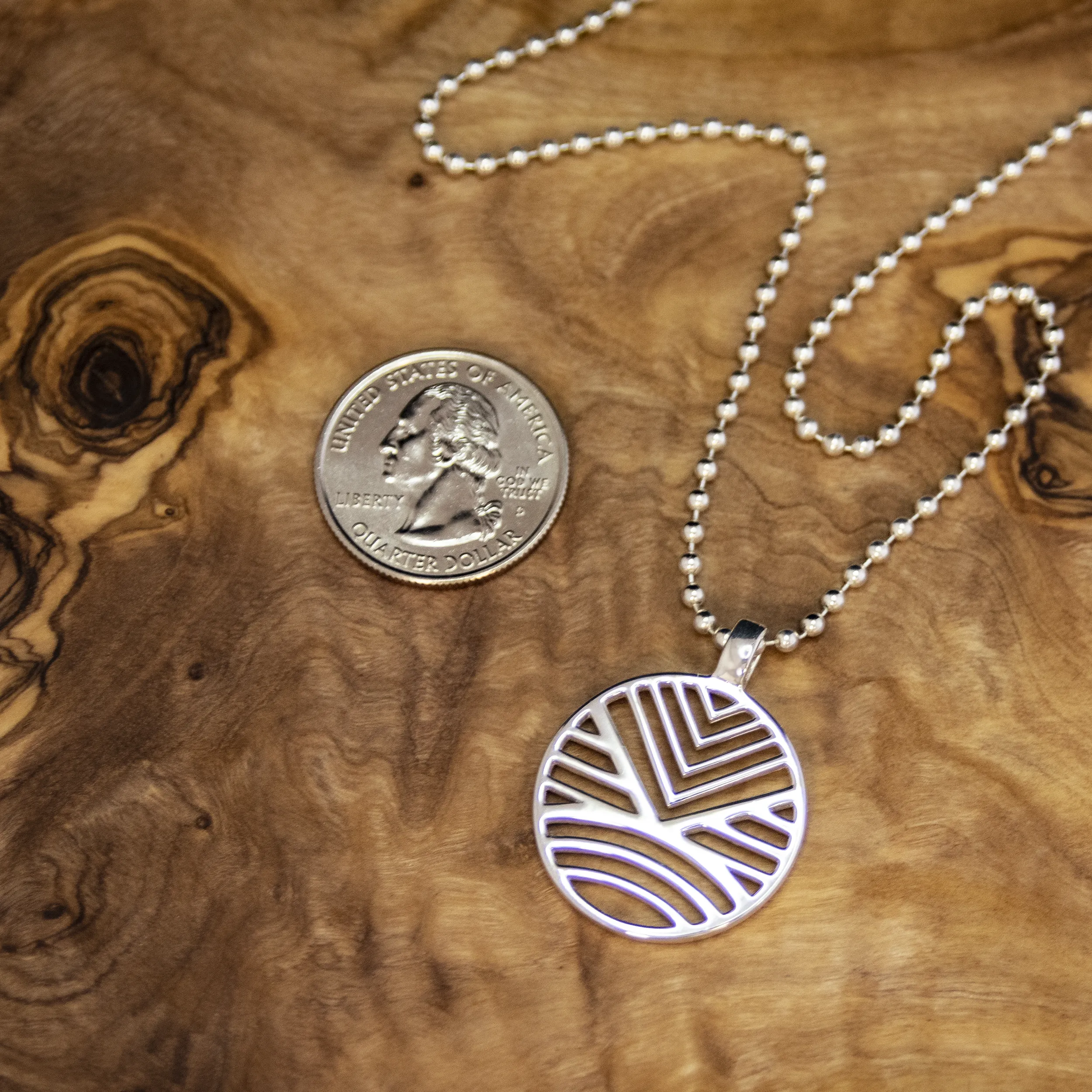 optimism 25mm necklace • thank you dad