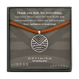optimism 25mm necklace • thank you dad