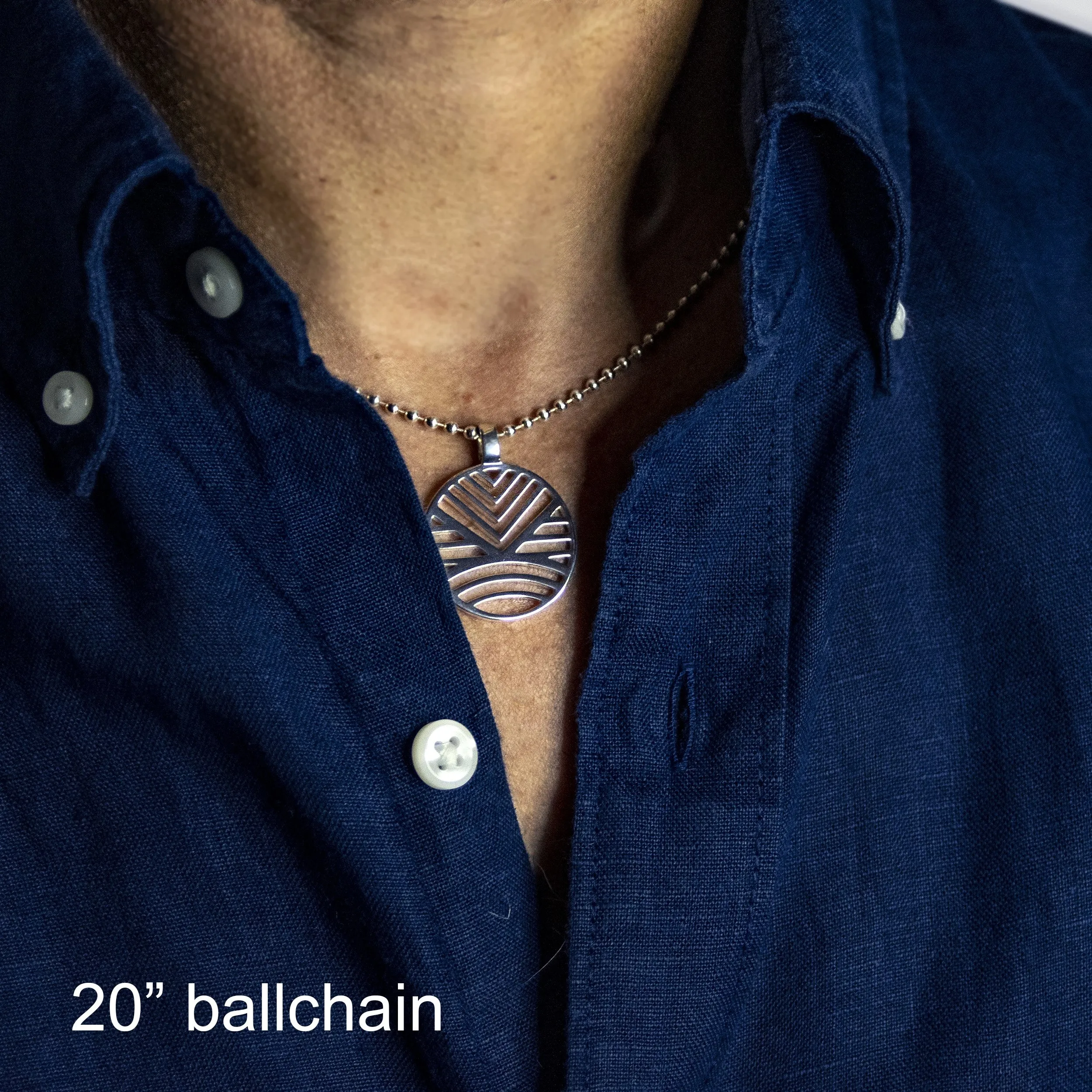 optimism 25mm necklace • thank you dad