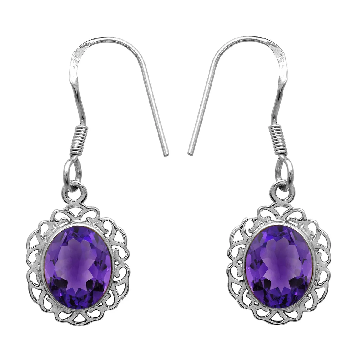 Oval 6X4 MM Multi Choice Gemstone 925 Sterling Silver Earring