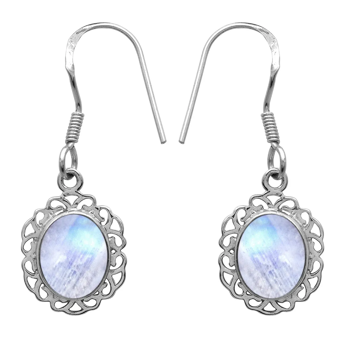 Oval 6X4 MM Multi Choice Gemstone 925 Sterling Silver Earring