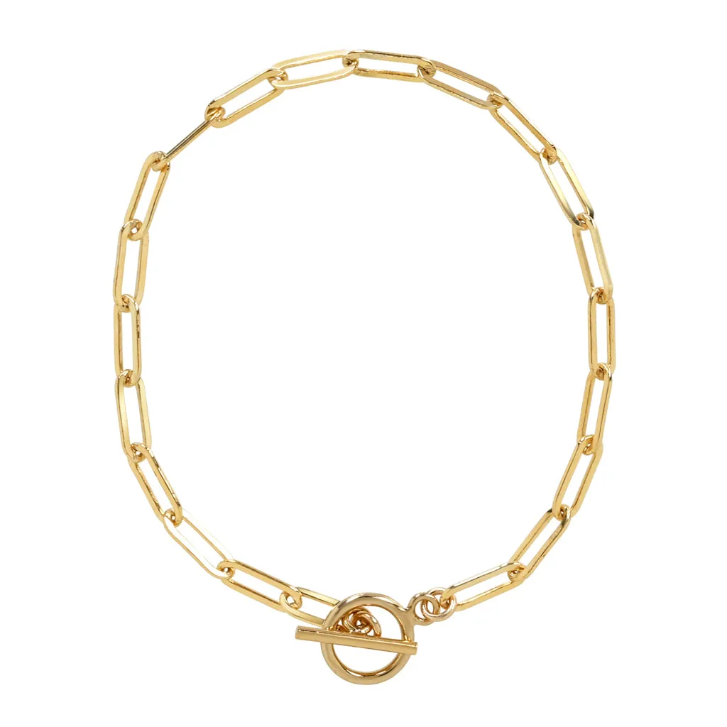 Oval Link Toggle Bracelet