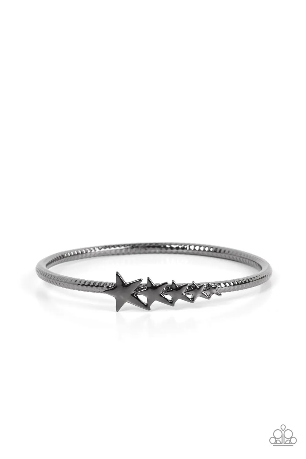 Paparazzi Astrological A-Lister - Black Bangle Bracelets