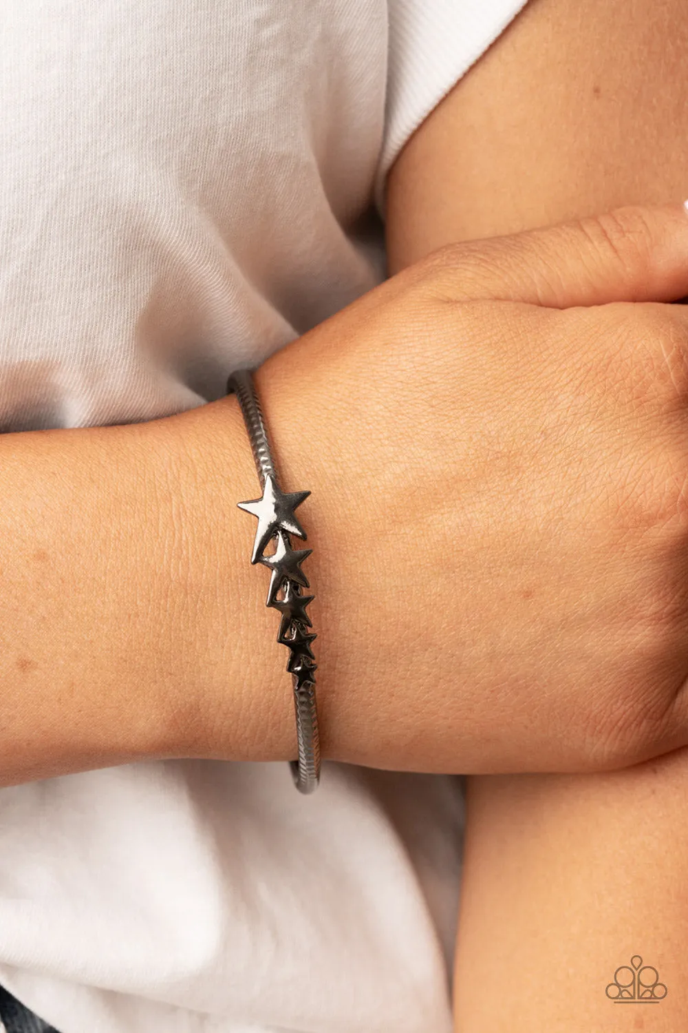 Paparazzi Astrological A-Lister - Black Bangle Bracelets