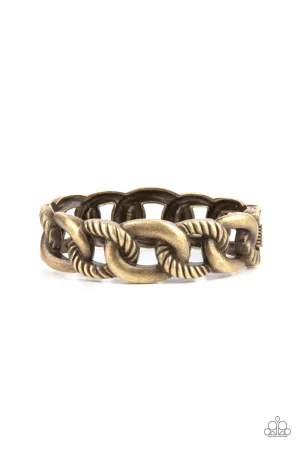 Paparazzi Bold Move - Brass Bracelet