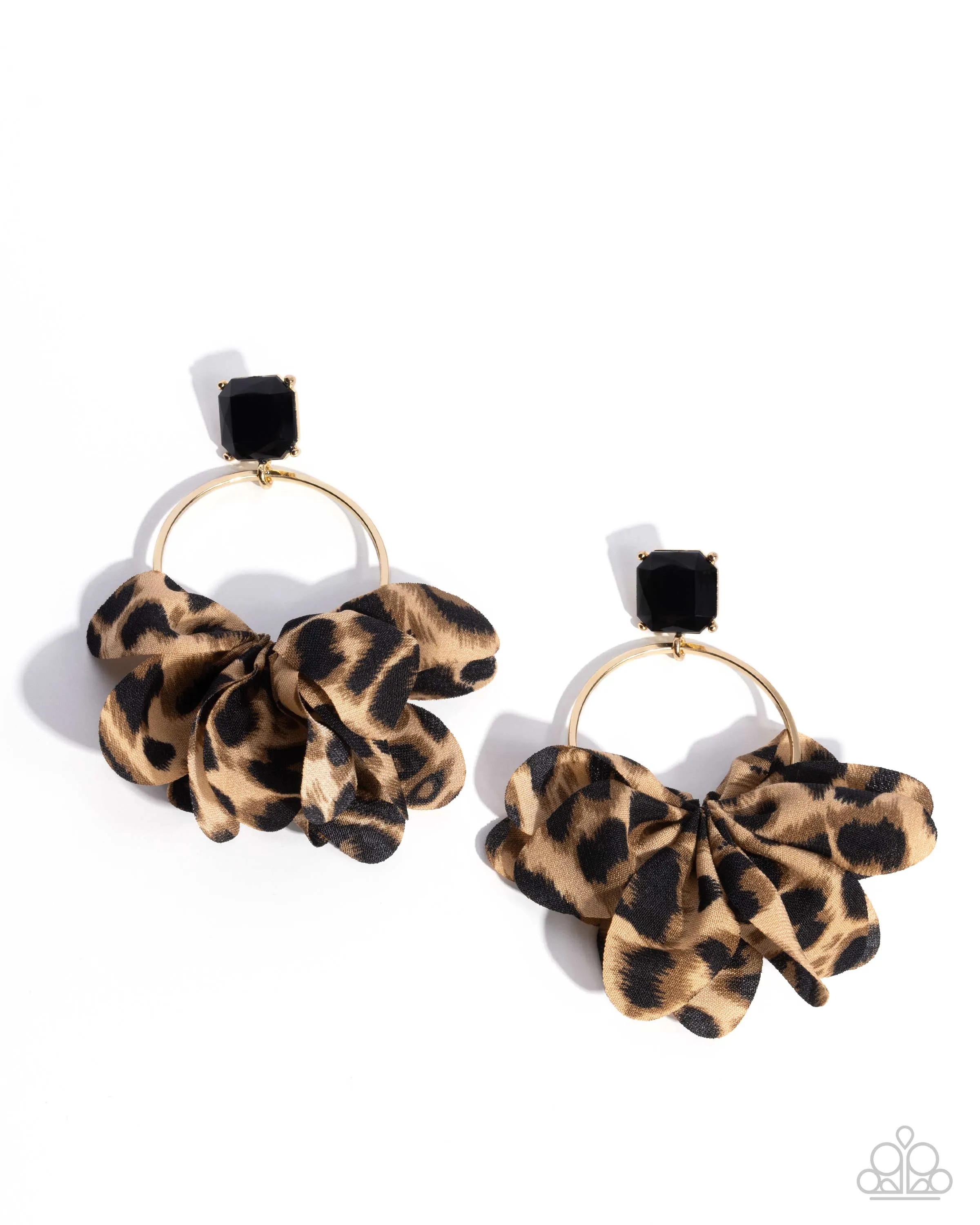 Paparazzi Charming Cheetah - Gold Earrings