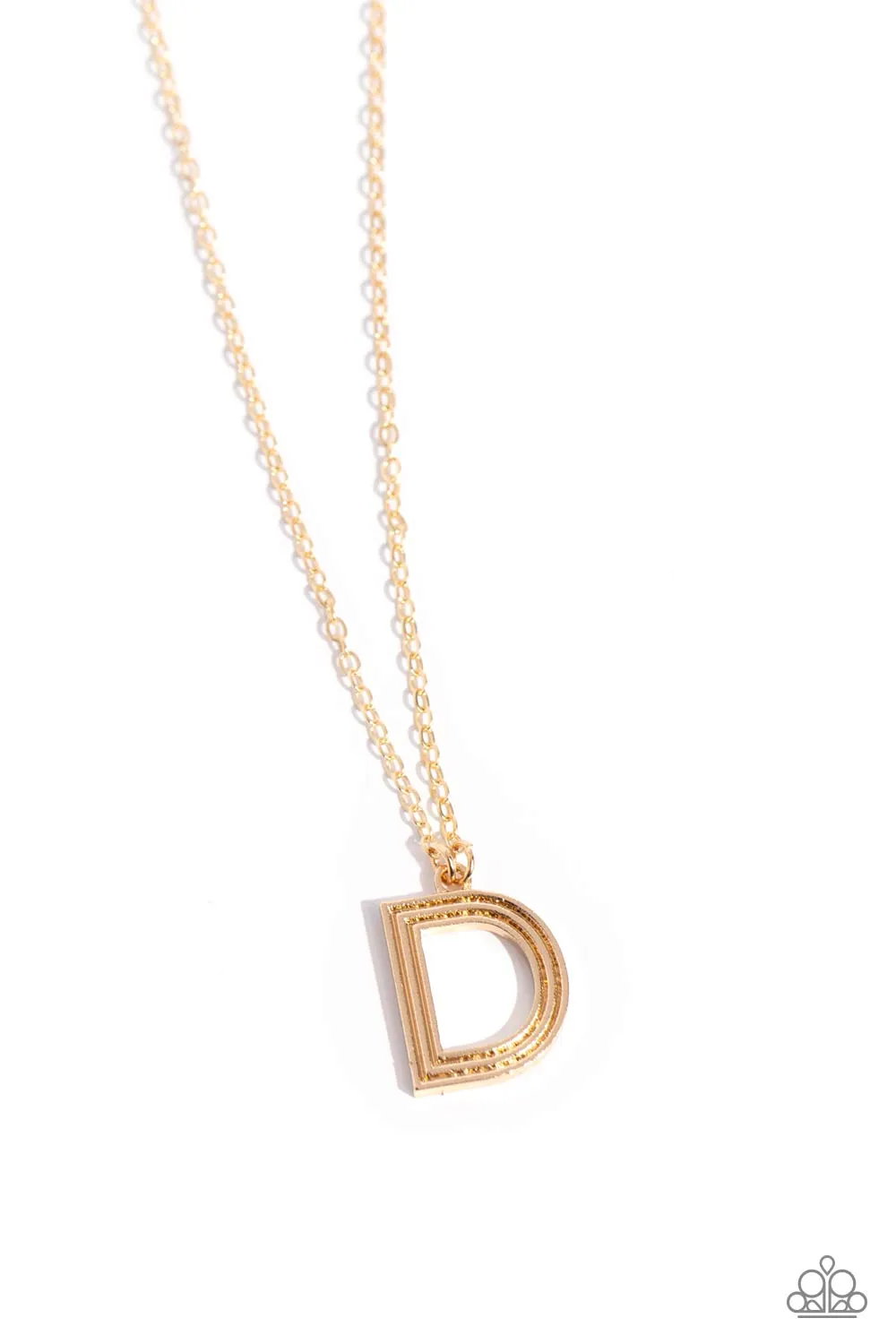 Paparazzi - Leave Your Initials - Gold - D