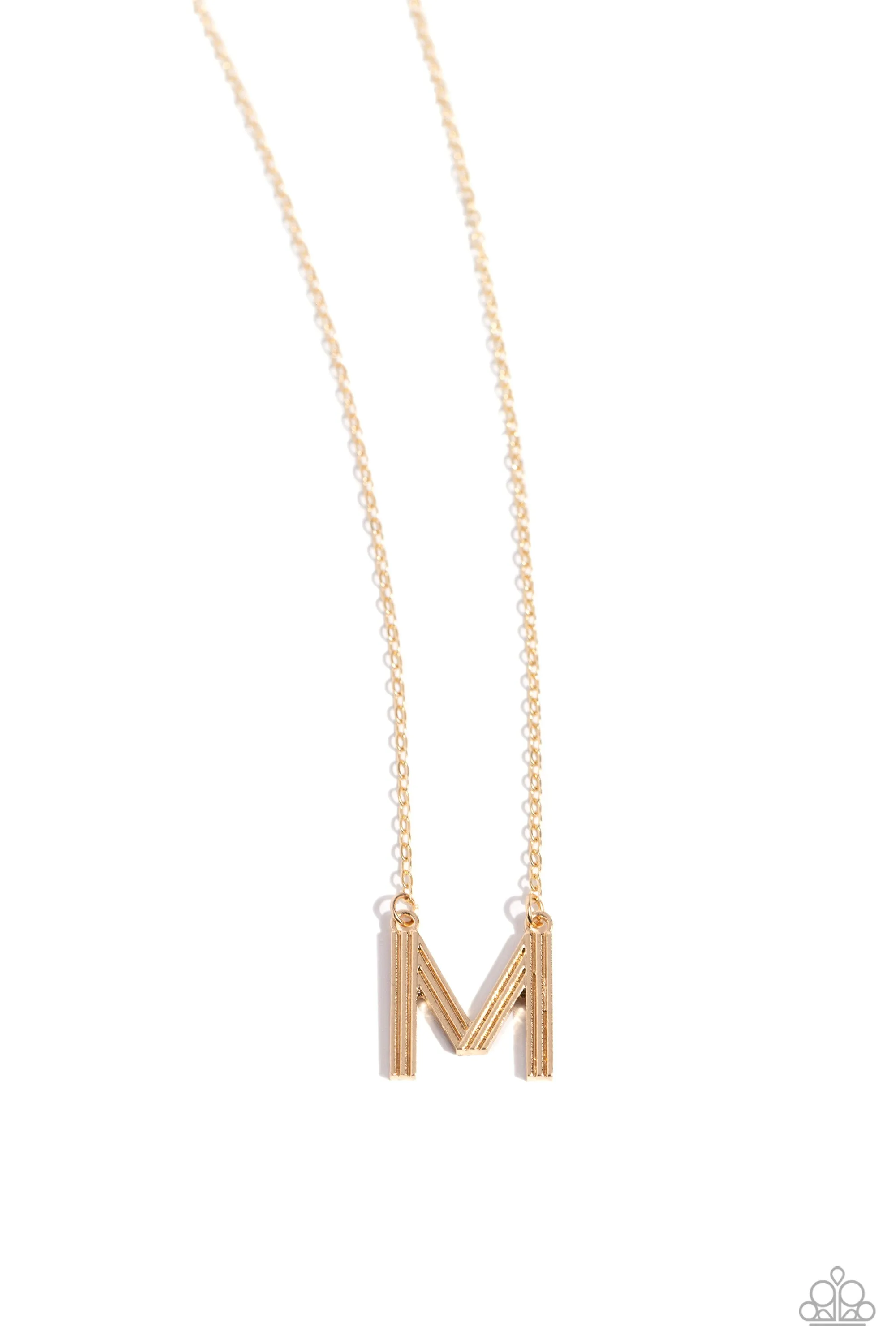 Paparazzi - Leave Your Initials - Gold - M