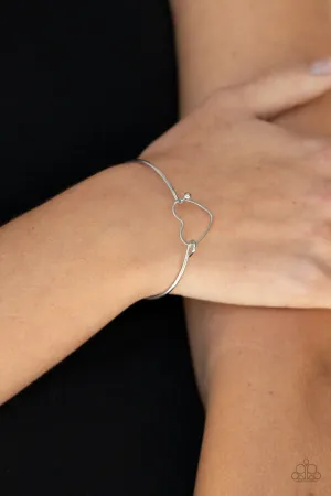 Paparazzi Make Yourself HEART - Silver Bracelet