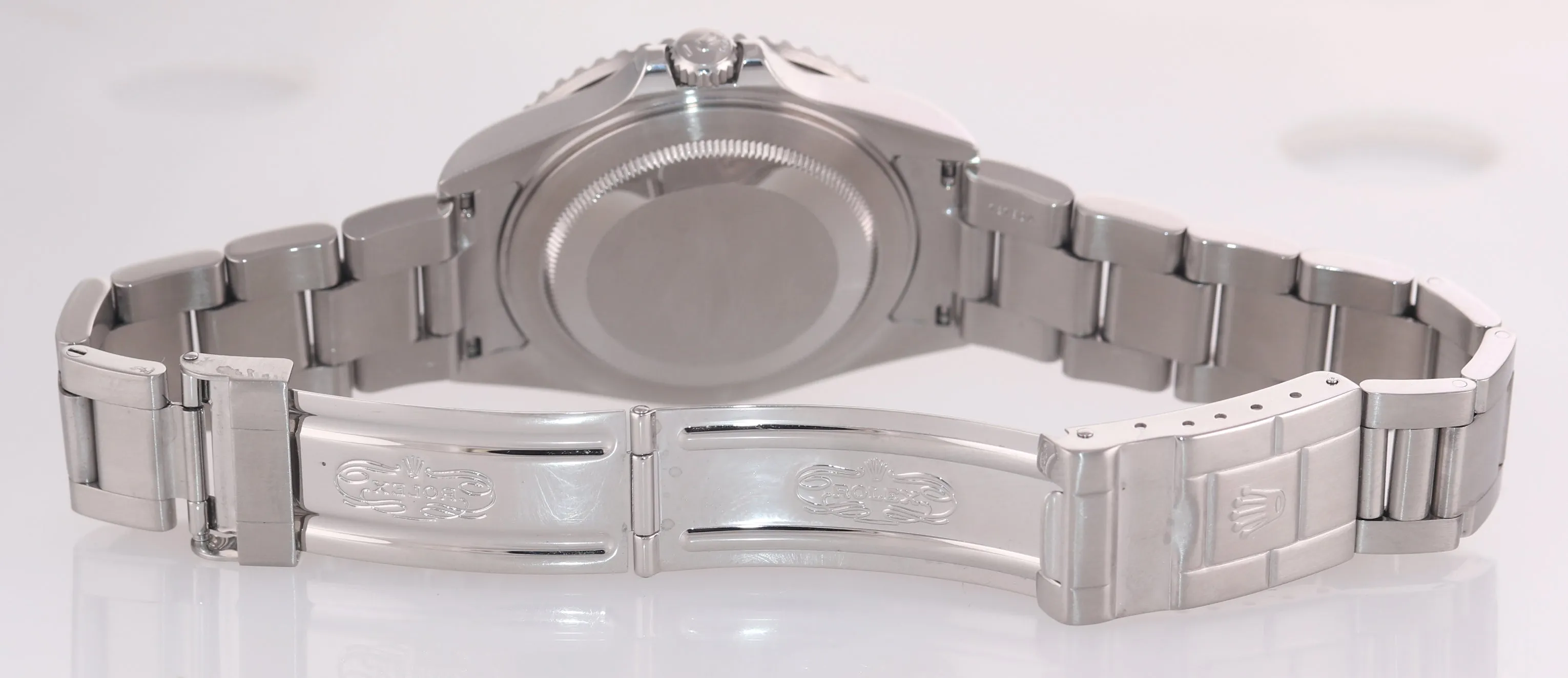 PAPERS 2005 Rolex GMT-Master 2 Pepsi 40mm Steel 16710 NO HOLES Black Watch Box