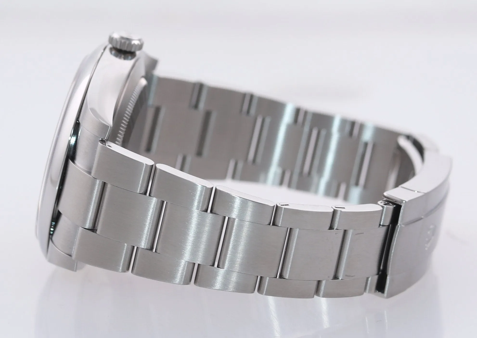 PAPERS Rolex Oyster Perpetual 41mm Blue Stick Oyster Watch 124300 Box