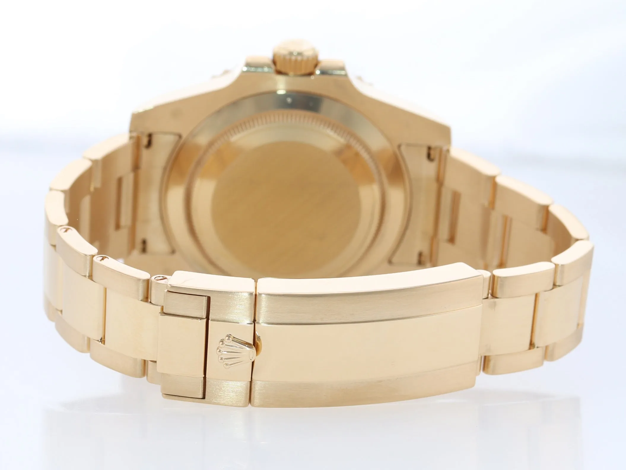 PAPERS Rolex Sunburst Blue Ceramic 116618 18k Yellow Gold Watch Box