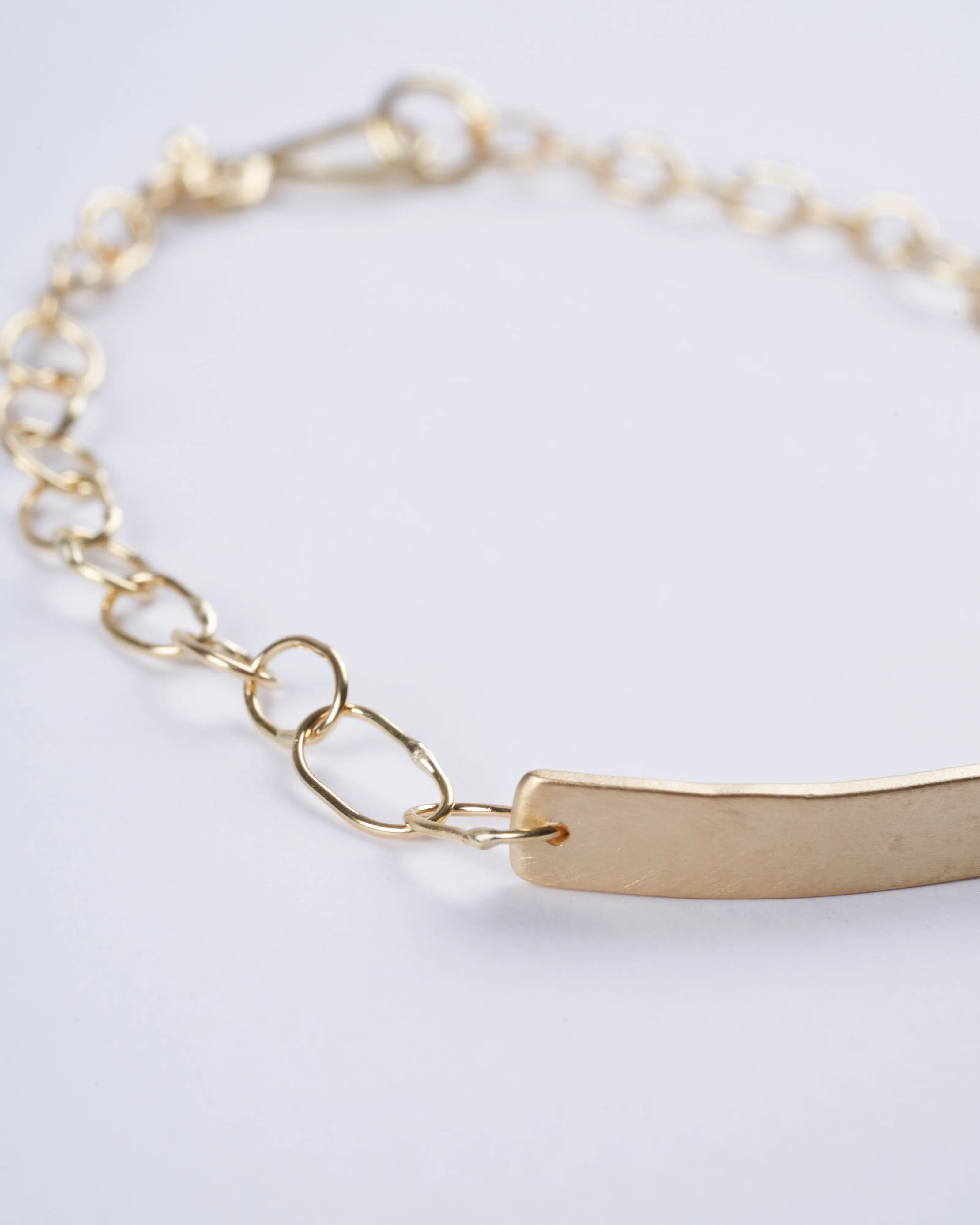 parchment id bracelet - gold