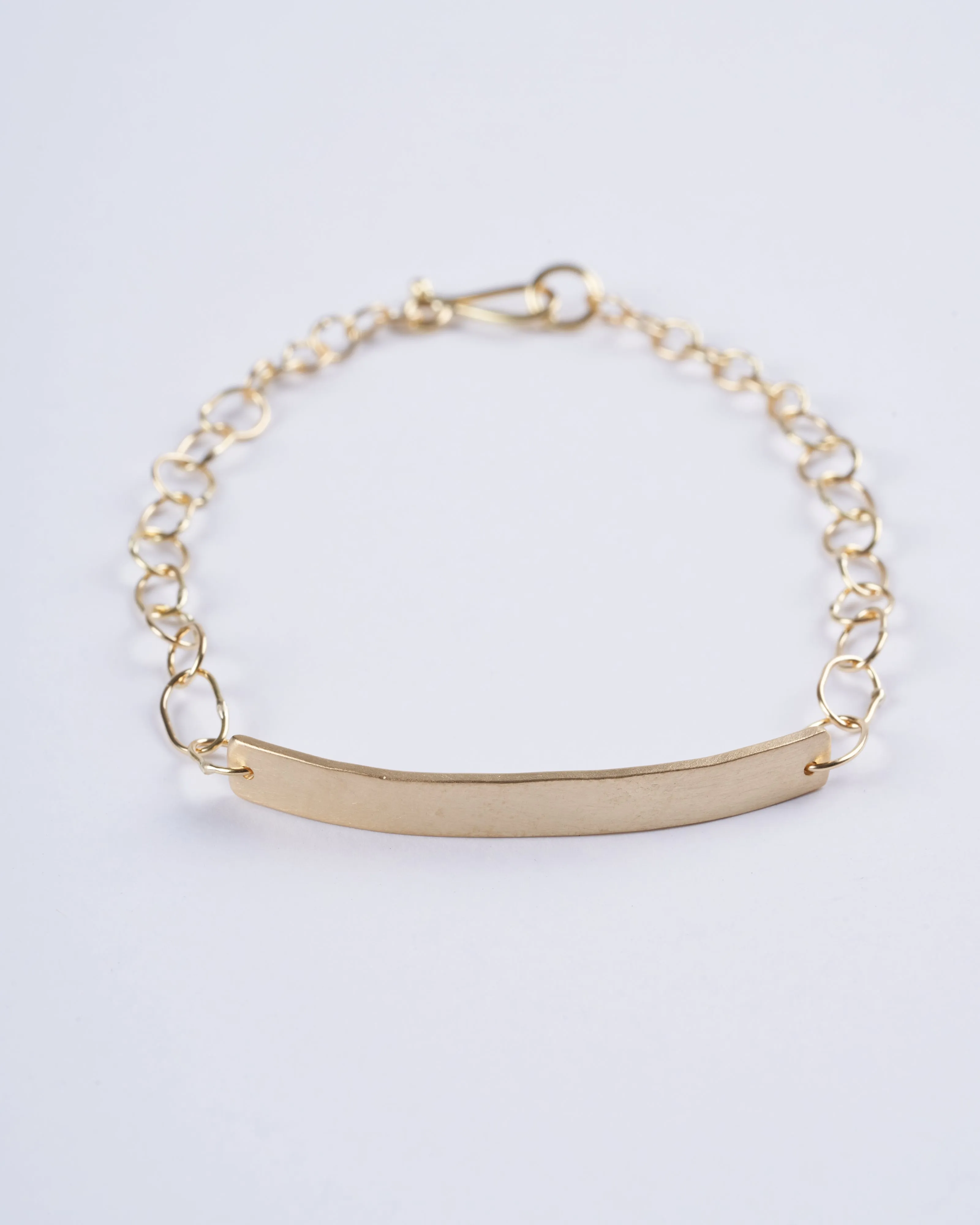 parchment id bracelet - gold