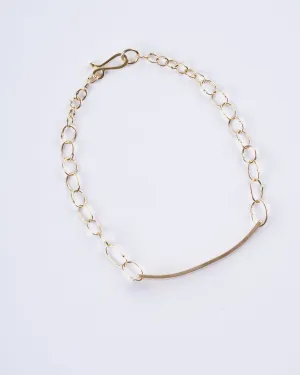 parchment id bracelet - gold