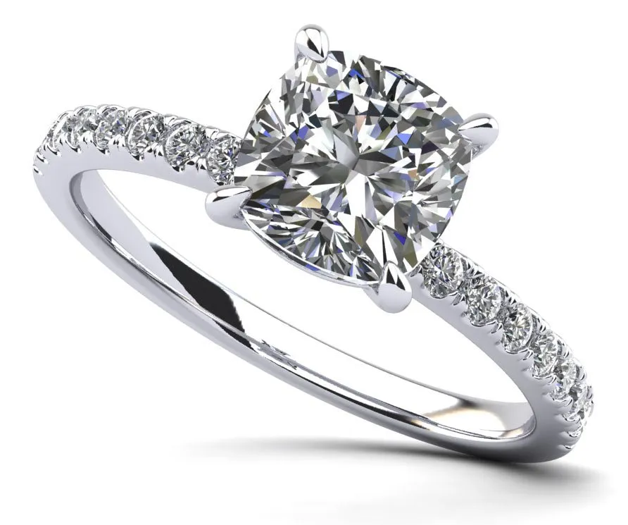 Passionate Solitaire Lab-Grown Diamond Engagement Ring with 1.27 ct. (1.00 ct. center diamond)