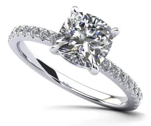 Passionate Solitaire Lab-Grown Diamond Engagement Ring with 1.27 ct. (1.00 ct. center diamond)