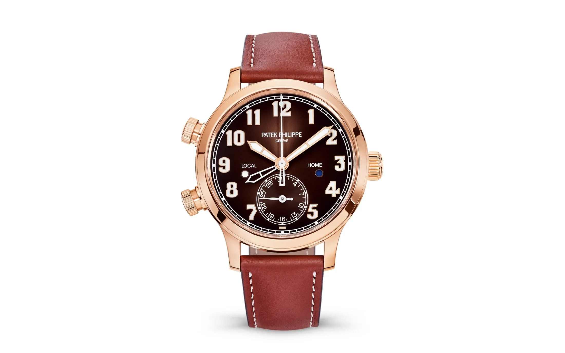 Patek Philippe Complication, 18k Rose Gold, Calatrava Pilot Travel Time 37,5mm, Ref# 7234R-001