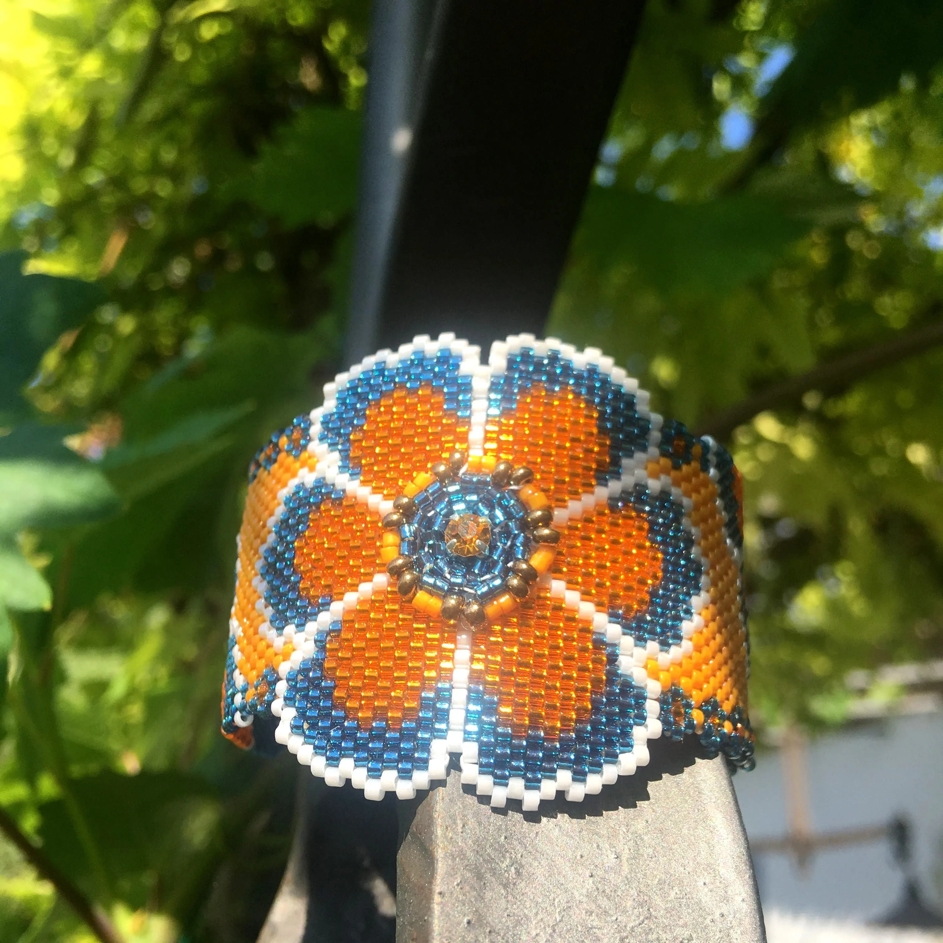 Pattern - Bracelet FLEUR JAUNE